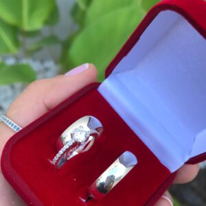 Aliança tradicional abaulada