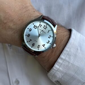 Relógio Masculino Croco Marrom