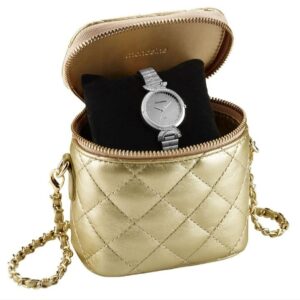 Relógio Feminino Espelhado Bracelete Prata