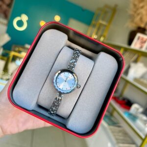 Relogio Feminino Mondaine Prata Vidro Facetado