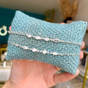 Pulseira com cristais geométricos