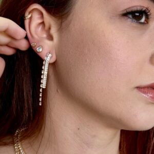 Brinco Cascata Cravejado