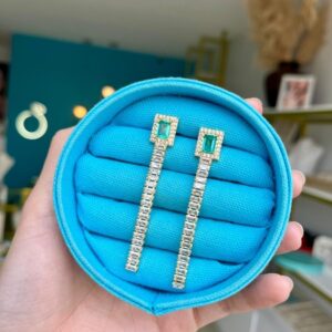 Brinco Riviera Cristal Verde