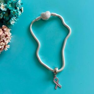 Berloque Laço Rosa(câncer de mama)