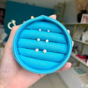 Trio de Brincos na Cravação Inglesa