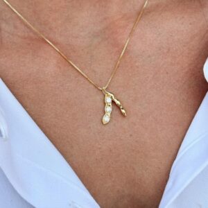 Colar Mini Soja com Zircônia