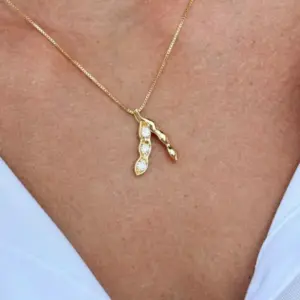 Colar Mini Soja com Zircônia